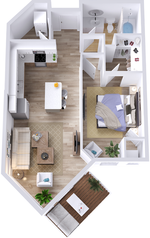 Cedar Apartment Floorplan