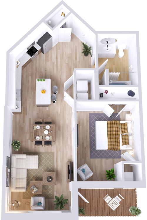 Dogwood 2 Apartment Floorplan
