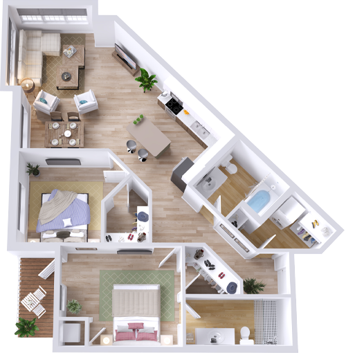 Tamarack Apartment Floorplan